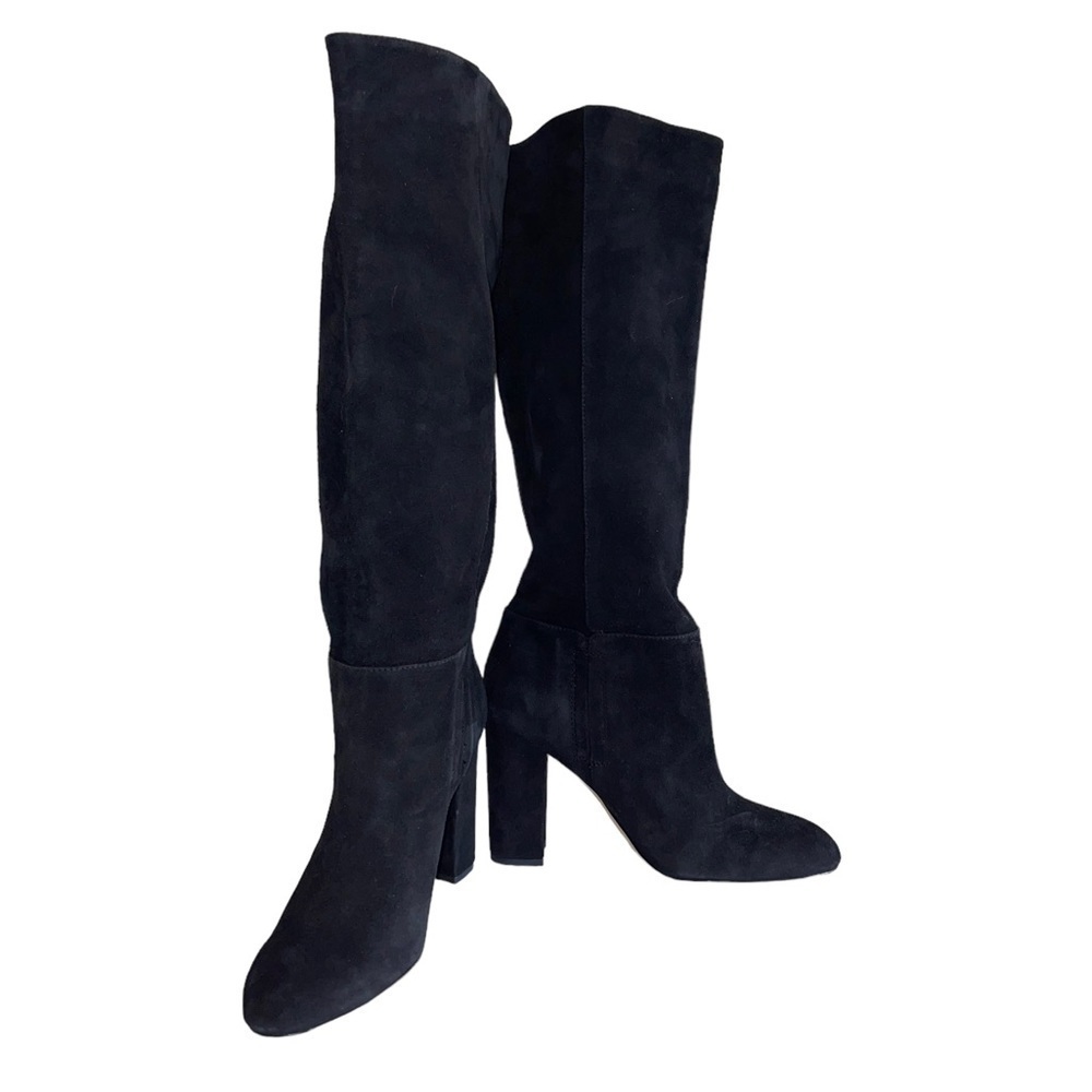 NWOT - Sam Edelman Caprice Knee-High Boot Black Suede Boot Size 9.5 no box - Picture 5 of 13
